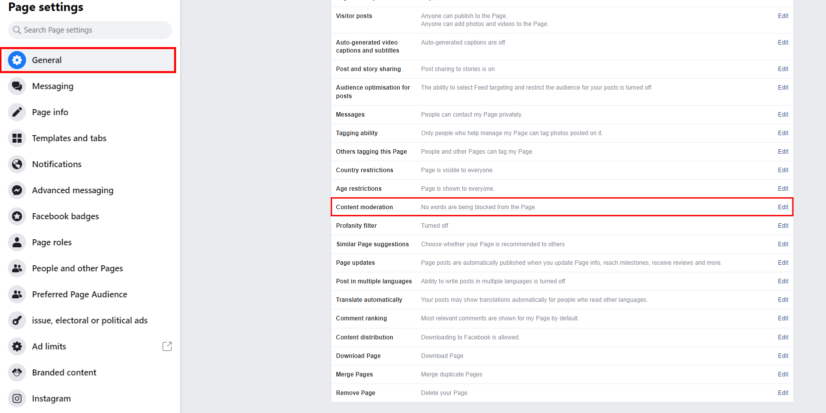 Disable comments on facebook