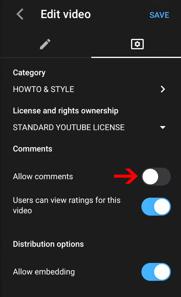 Turn off YouTube comments from mobile