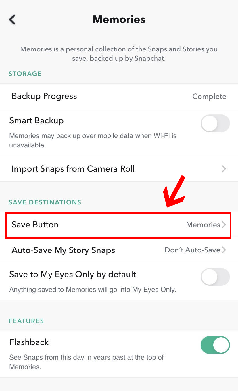 Save videos on snapchat