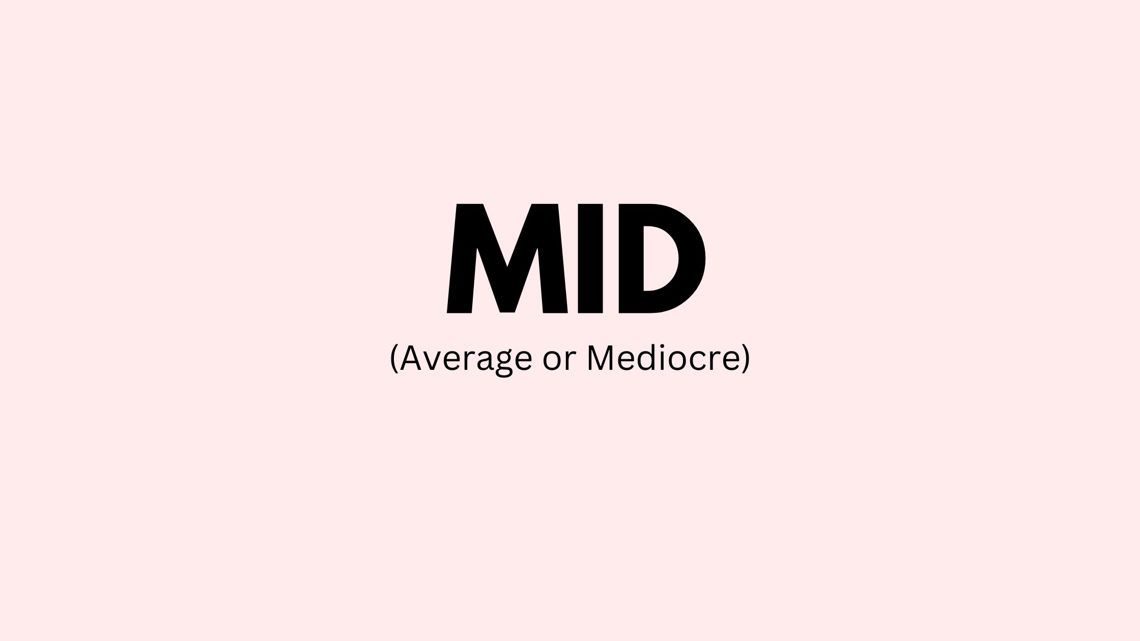 What does Mid Mean on TikTok