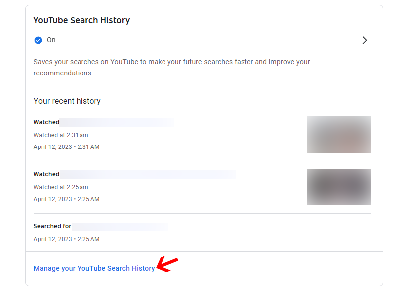 How to delete discount youtube history in laptop