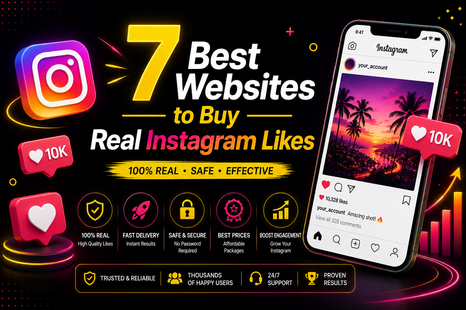 7 Best Websites to Buy Real Instagram Likes