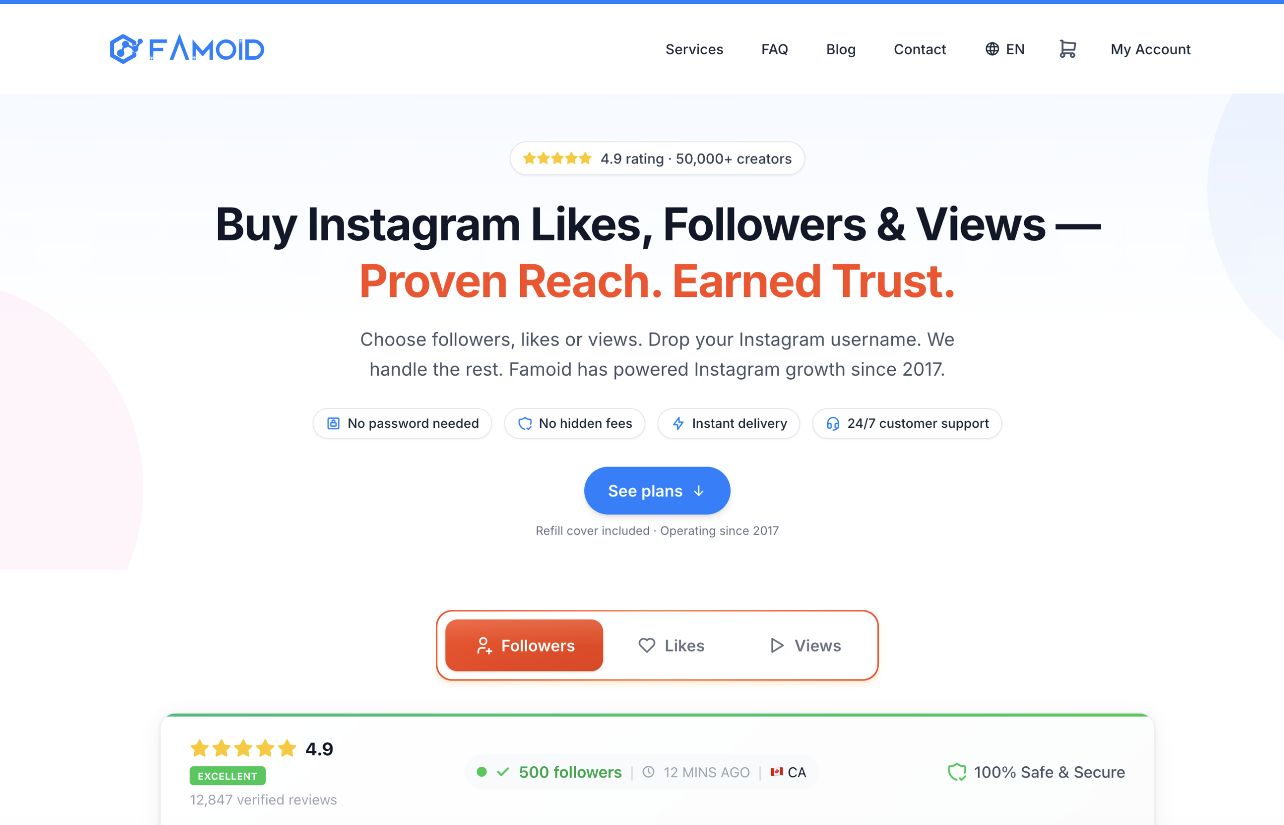 Best Sites to Buy Real Instagram Followers: Famoid